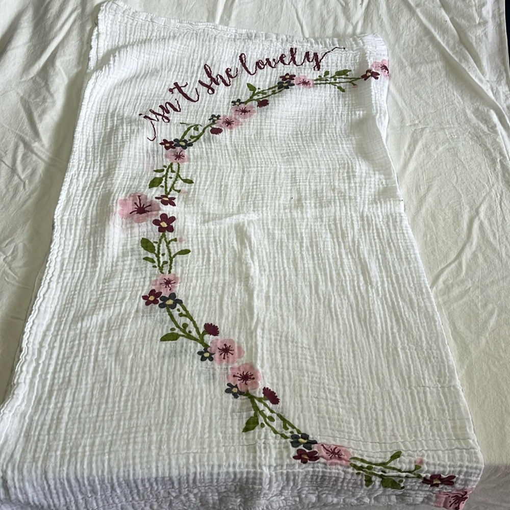 Lulujo muslin swaddle blanket